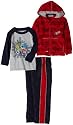 Sesame Street Boys 2-7, 3 Piece Hooded Fleece Jacket Set