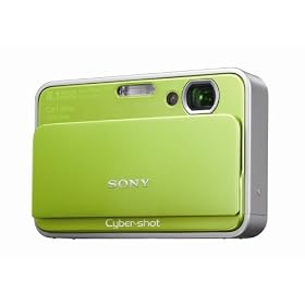 Sony DSCT2G Digital Camera - Green (8.1MP, 3x Optical Zoom) 2.7" LCD