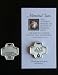 Memorial Tear Rose Pewter Pocket Token - Love Never Ends - Cross Design - Rememberance Gift