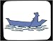 Mouse Pad with boating, ferry, boat, lake, Asia, fisherman, silhouette, river, India