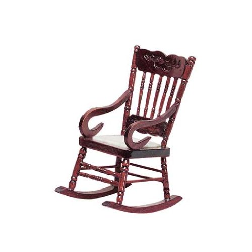 Dollhouse Miniature Wooden Rocker