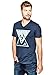 GUESS Men's Chip Logo V-Neck Tee
