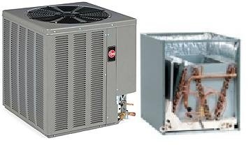 1.5 Ton Rheem 14.5 SEER R-410A AC Condenser,17.5 Wide Evaporator Coil 1.5 Ton Rheem 14.5 SEER R-410A AC Condenser,17.5 Wide Evaporator Coil