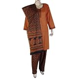 Salwar Kameez Suits Cotton Printed Embroidered Dress Size M (slk468a)