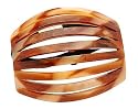 France Luxe Scissor Ponytail Holder - Caramel Horn
