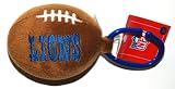 NFL LIONS Plush Football Dog Toy with Rattle Ball inside. (1 Toy)