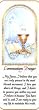 12 Mini-Bookmark Remembrances with Chalice and Communion Prayer in English, 2.25" x 6"