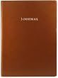 Tan Embossed Leather Journal - Lined