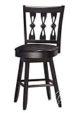 24"H Swivel Counter Height Stool Espresso Finish