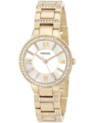 Fossil Womens ES3283 Virginia Analog Display Analog Quartz Gold Watch