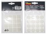 Produkt-Bild: Filzgleiter, Filz selbstklebend 16 Stk. rund 22 mm, 16 Stk. viereckig 22 mm
