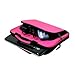 Nokia Booklet 3G 10.1" Netbook Fitted CaseCrown Premium Double Memory Foam Case (Hot Pink Nylon)