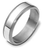 6mm traditional wedding band ring (Platinum)