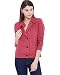 Campus Sutra Women Maroon High Neck Jacket RS.1259.00