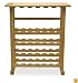 Winsome Wood 24-Bottle Beechwood Wine Rack/Glass Holder