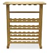 Winsome Wood 24-Bottle Beechwood Wine Rack/Glass Holder