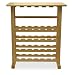 Winsome Wood 24-Bottle Beechwood Wine Rack/Glass Holder