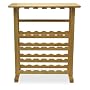 Winsome Wood 24-Bottle Beechwood Wine Rack/Glass Holder