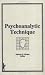 Psychoanalytic Technique
