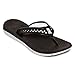 Nike Womens Flex Motion Thong Black/White Sandal 11 B - Medium