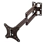 OKSi® W1A Ultra-Slim Fullmotion TV Wandhalterung Monitor Halterung Monitorhalterung Schwenkarm Schwenkbar Neigbar LCD LED 3D PLASMA Wandhalter für PC-Monitor und Fernseher mit 26 - 106 cm (10