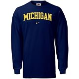 Nike Michigan Wolverines Navy College Classic Long Sleeve T-shirt