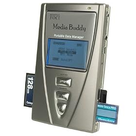 Digital Foci Media Buddy 80 GB Portable Digital Photo Storage with Memory Card Reader (Pearl Gray)