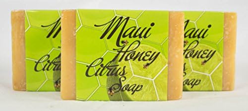 Maui Honey Citrus Soap - Handmade, Luxurious and All Natural - 3 Pack