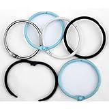 Simplyfleek Loose Leaf Binder Rings 1.5 inch - 4 Fun, Fresh colors and the perfect size. Use to organize, display & store. Perfect for the home, office & school. Great gift bag filler. Pack of 16