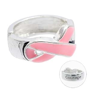 Amazon.com: Pink Ribbon Breast Cancer Awareness Jewelry ...