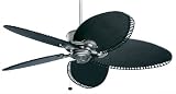 Emerson Ceiling Fans B30BK and CF2000PW 52 Maui Bay Ceiling Fan in Pewter with Black Vinyl Blades