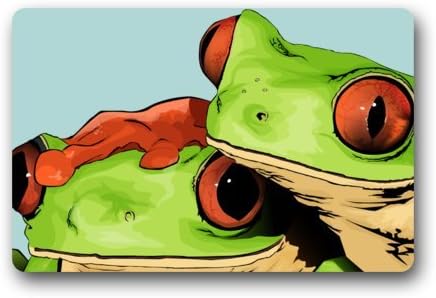 Best Price - Cartoon Red Eyes Tree Frogs Decorative Doormats The Minions Non Slip Indoor/Outdoor Doormat (23.6"x15.7")