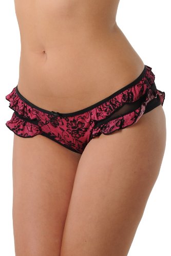 Velvet Kitten Red Crush Double Lace Boyshort #P193125-6848