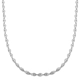 Sterling Silver 3-mm Twisted Herringbone Chain (22 Inch)