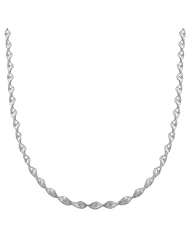 Sterling Silver 3-mm Twisted Herringbone Chain (20 Inch)