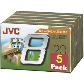 JVC Hi8 Tapes (P6120HMDU5) (P6120HMDU5)