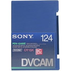 Click here to buy SONY PDV-124ME DVCAM 124 Minute Video Tape with Chip by Sony.