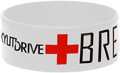 A Skylit Drive Men's Breathe Rubber Bracelet White