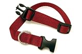 Adjustable Nylon Pet Collar - Large, Black