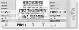 Grey Communion Ticket Invitations