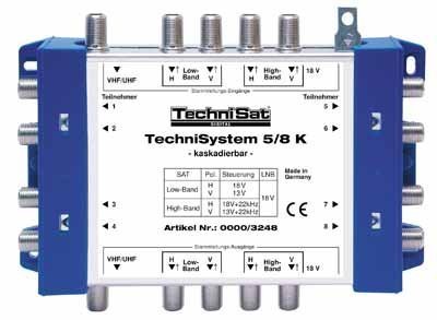 TechniSat TechniSystem 5/8 K Multischalter Kaskade