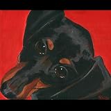 DACHSHUND DOG PAINTING GICLEE