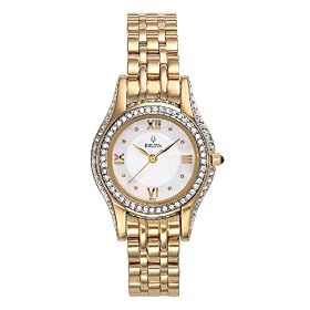 Bulova WoMens Crystal Bracelet watch #98V27 by Bulova