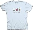Peace Love & Wine T-Shirt by The Mountain 100% Cotton Short Sleeve Shirt in Adult Sizes