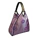 Triangular Synthetic Silk Clutch Handbag - Lavender