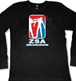 ZSA Zombie Slayer Association Mens Thermal Shirt, Funny Zombie Killer Men's Long Sleeve Thermal Style Shirt