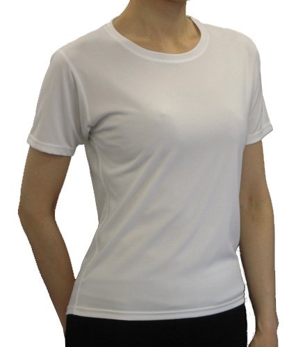 ナノミックス レディス コンフォータブル 半袖 Tシャツ 白 S