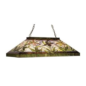 LAMPS BEAUTIFUL Tiffany Lamps, Lady Slippers Billiards Pool Table Island Light by Meyda... by Meyda