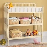 Antique White Jenny Lind Spindle Baby Changer - Changer (Antique White) 37.5 x 19.75 x 37h
