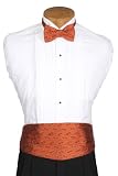 Oklahoma State Cummerbund & Bowtie - Oklahoma State University Orange Cummerbund Set with OSU Logo